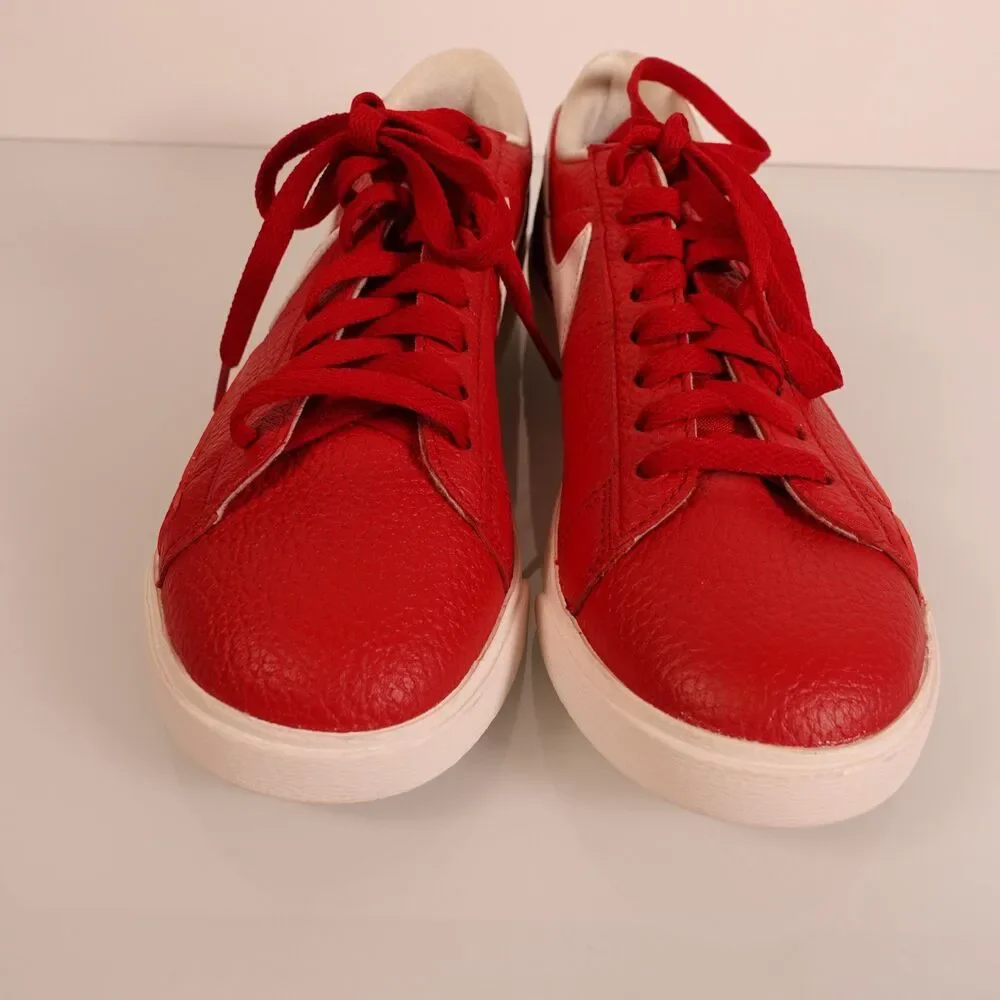 Nike Womens Blazer Premium Low Red Casual Shoes Sneakers Size 7 454471-601